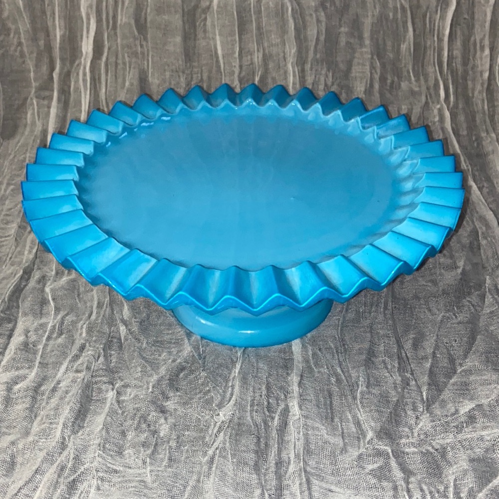 Blue 9” Cake Stand